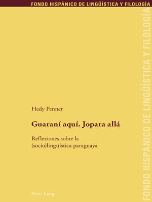 cover image of Guaraní aquí. Jopara allá